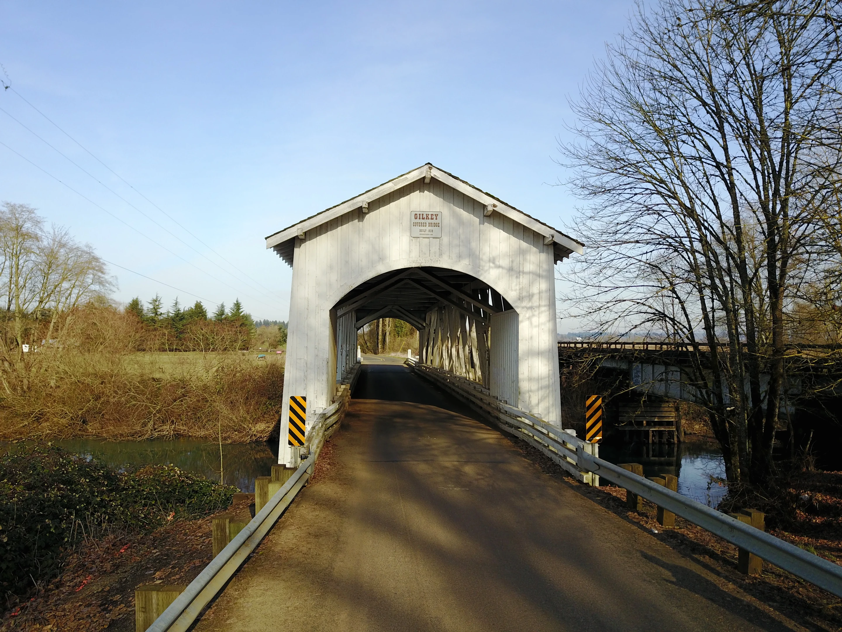 Gilkey Bridge — aerial view