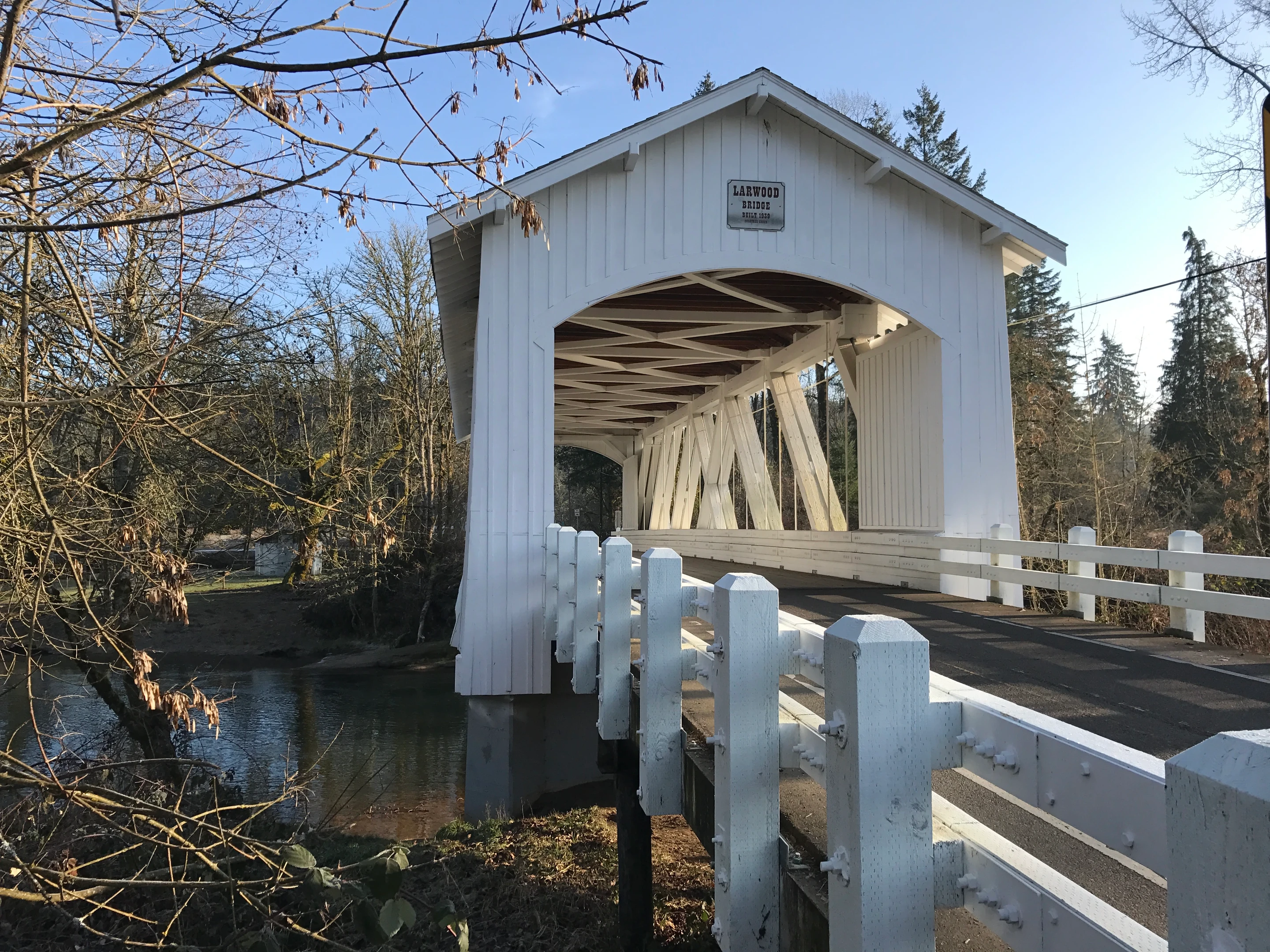 Larwood Bridge — three-quarter view