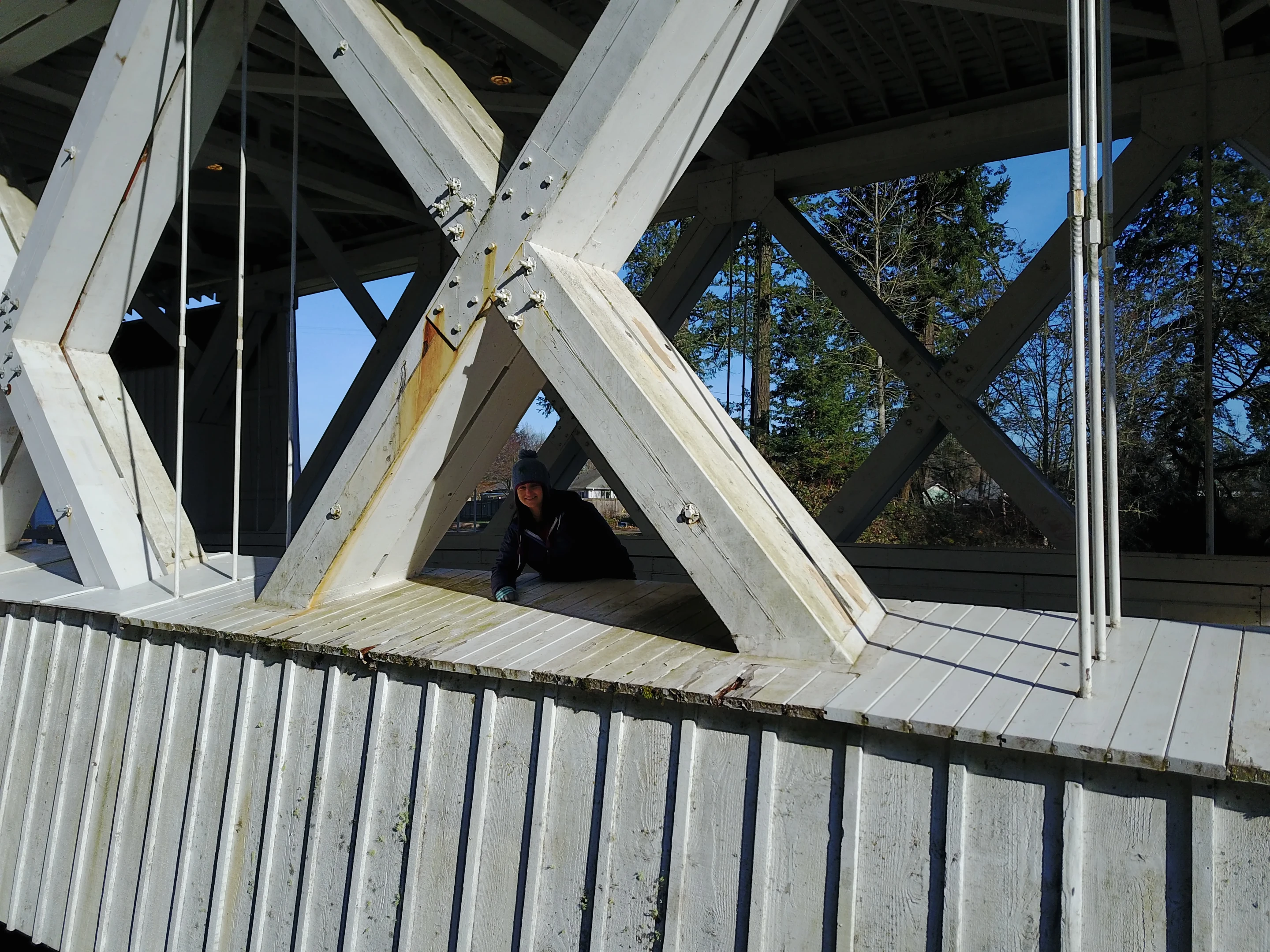Stayton-Jordan Bridge — river panorama
