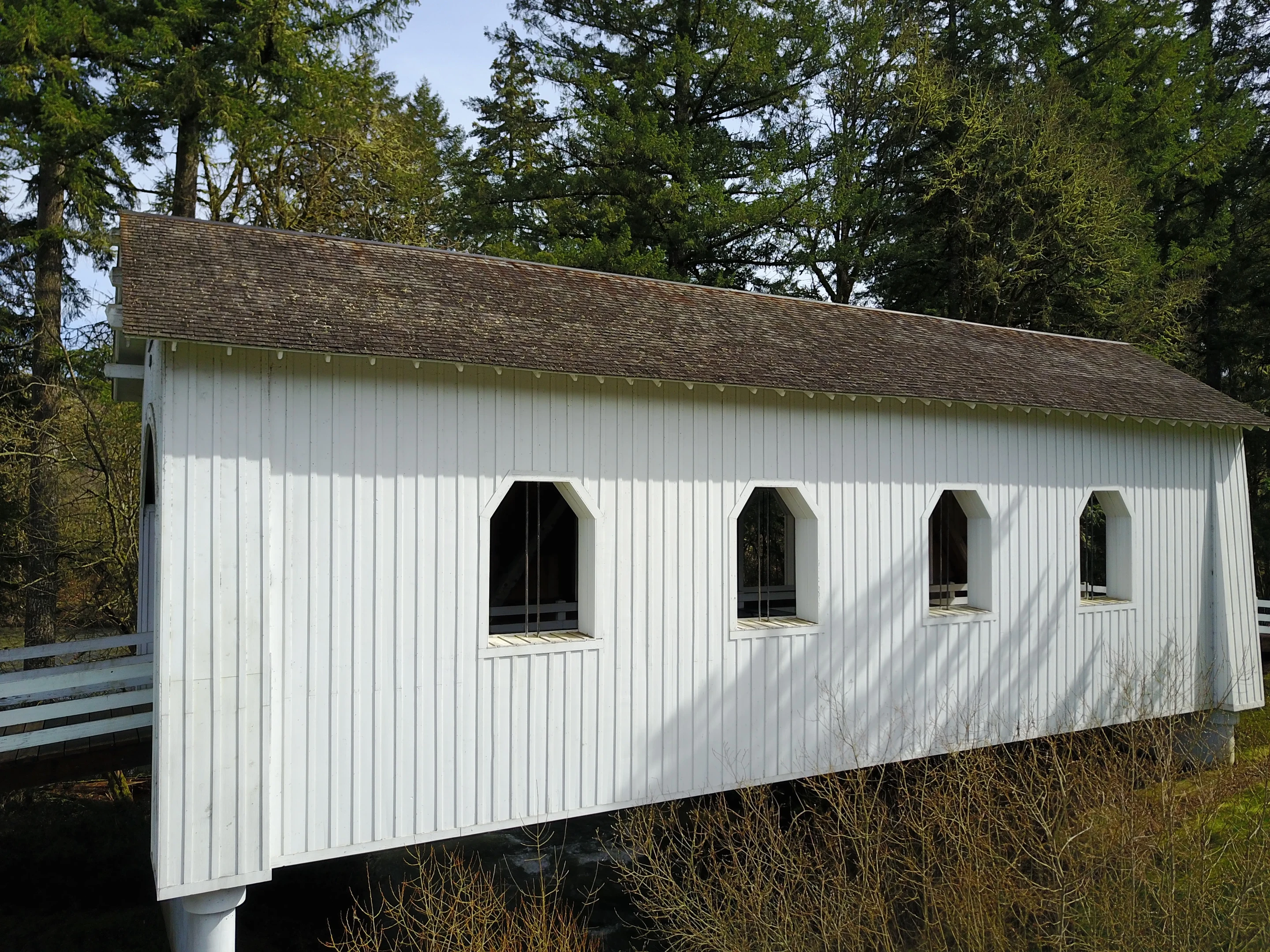 Ritner Creek Bridge — aerial approach