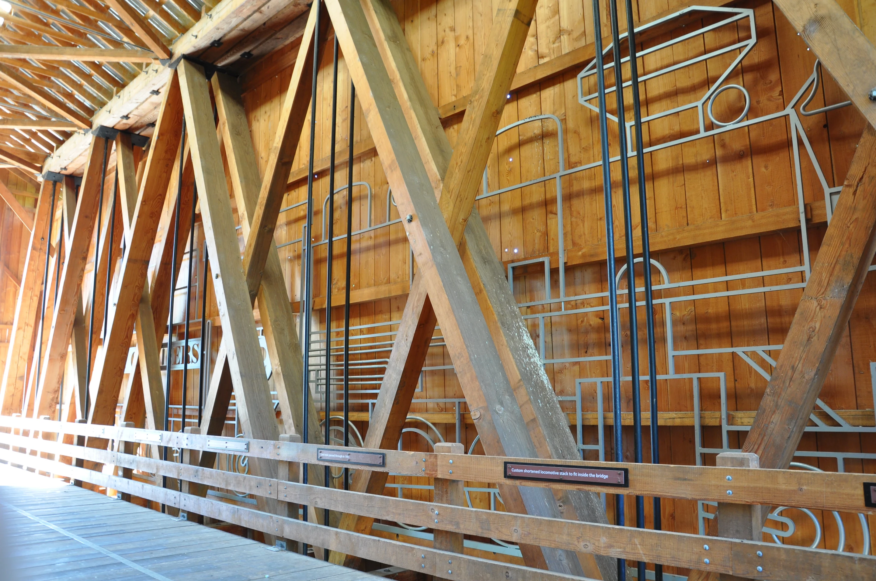 Chambers Bridge — interior view