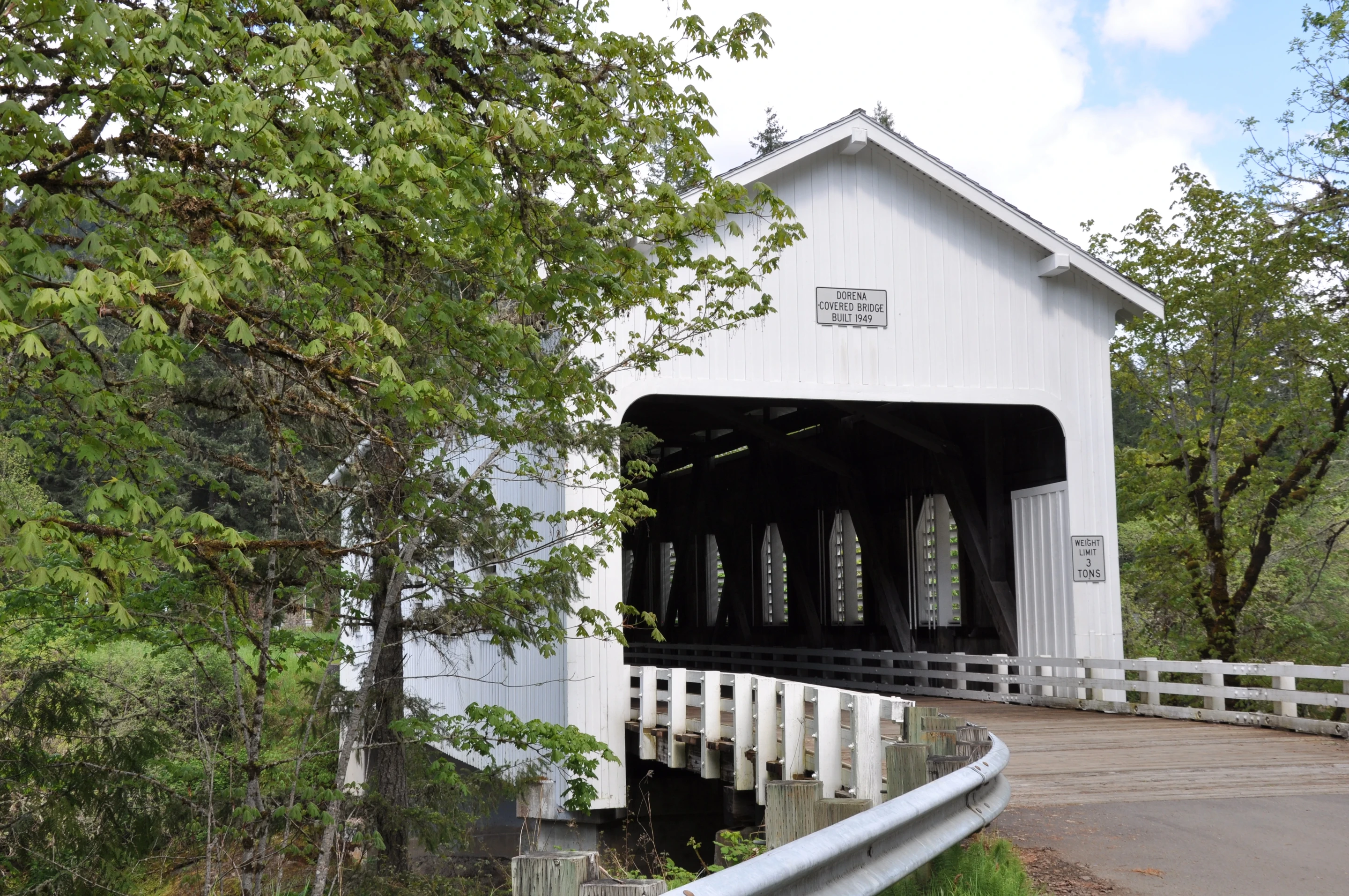 Dorena Bridge — side elevation