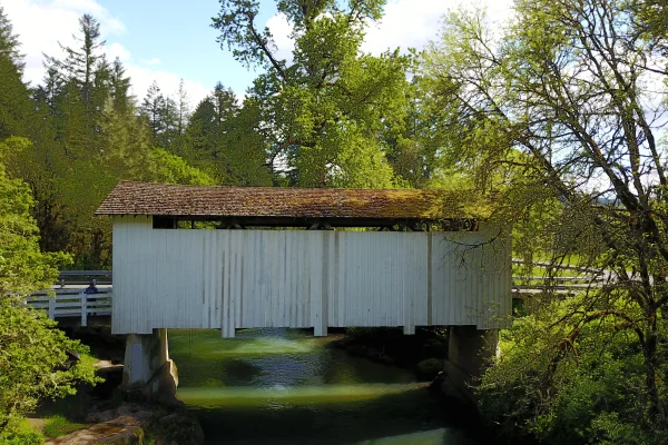 Stewart Bridge — aerial view