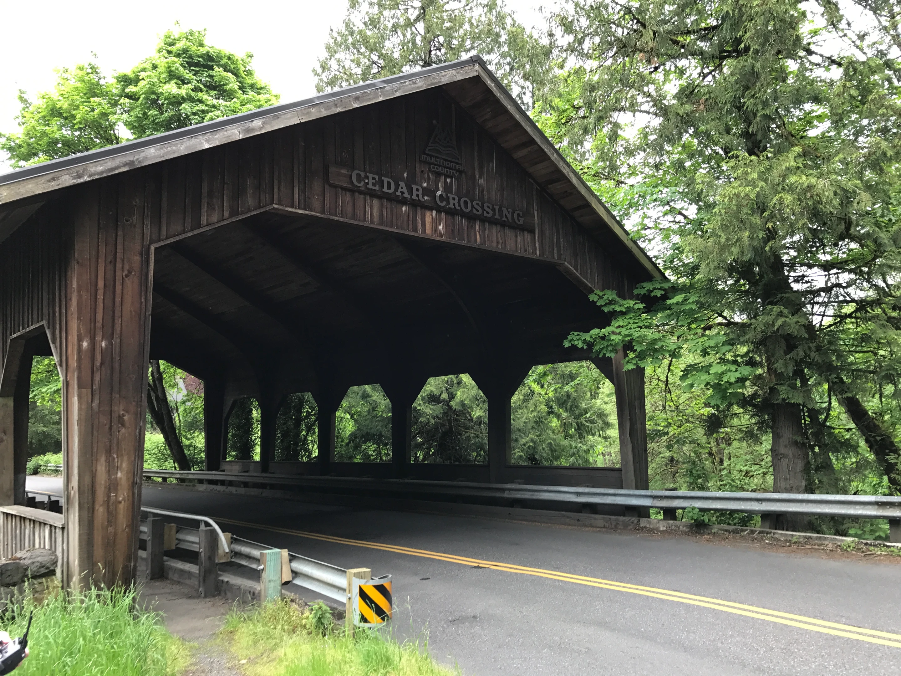 Cedar Crossing Bridge — three-quarter view