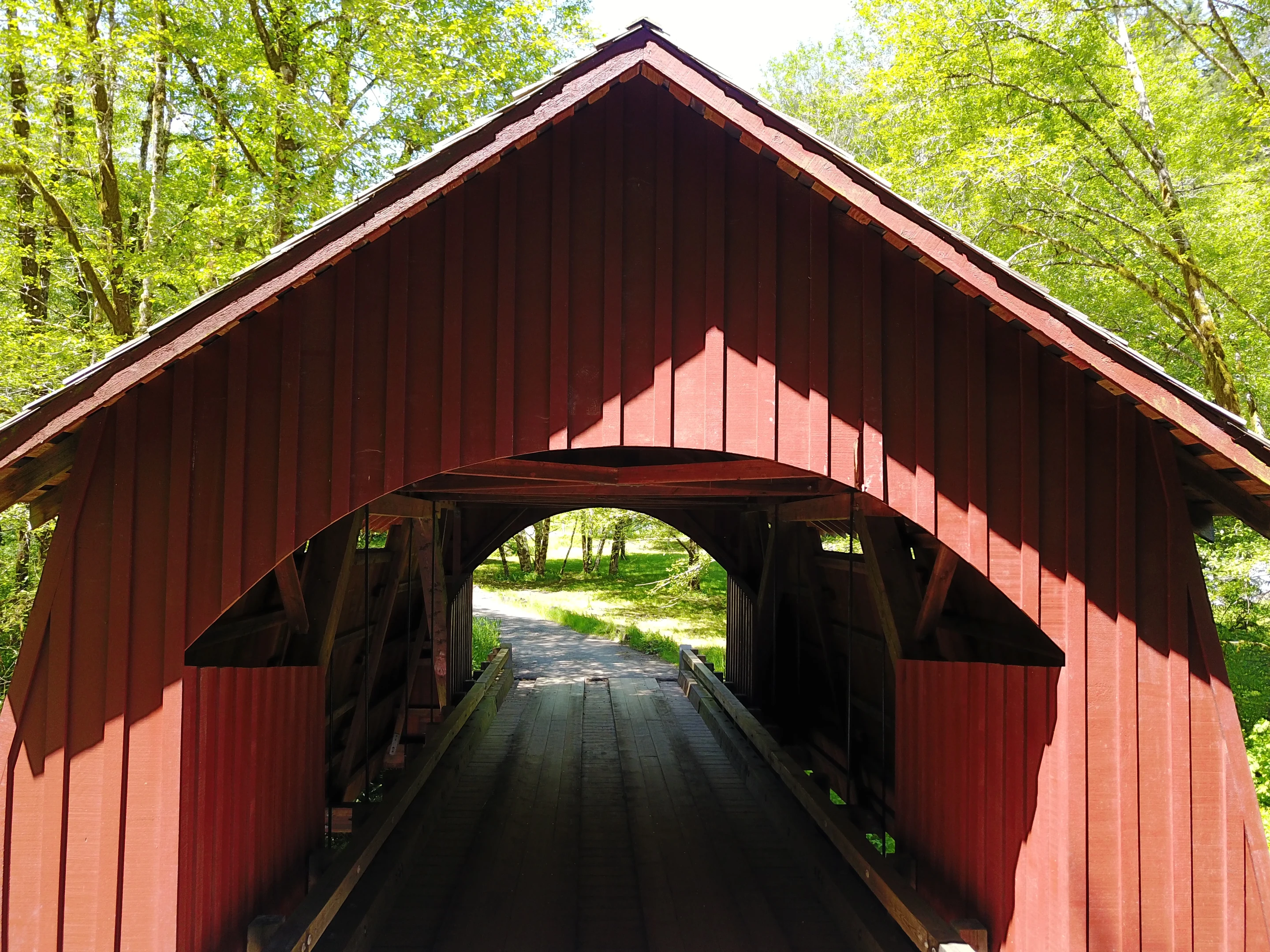 North Fork Yachats Bridge — aerial view