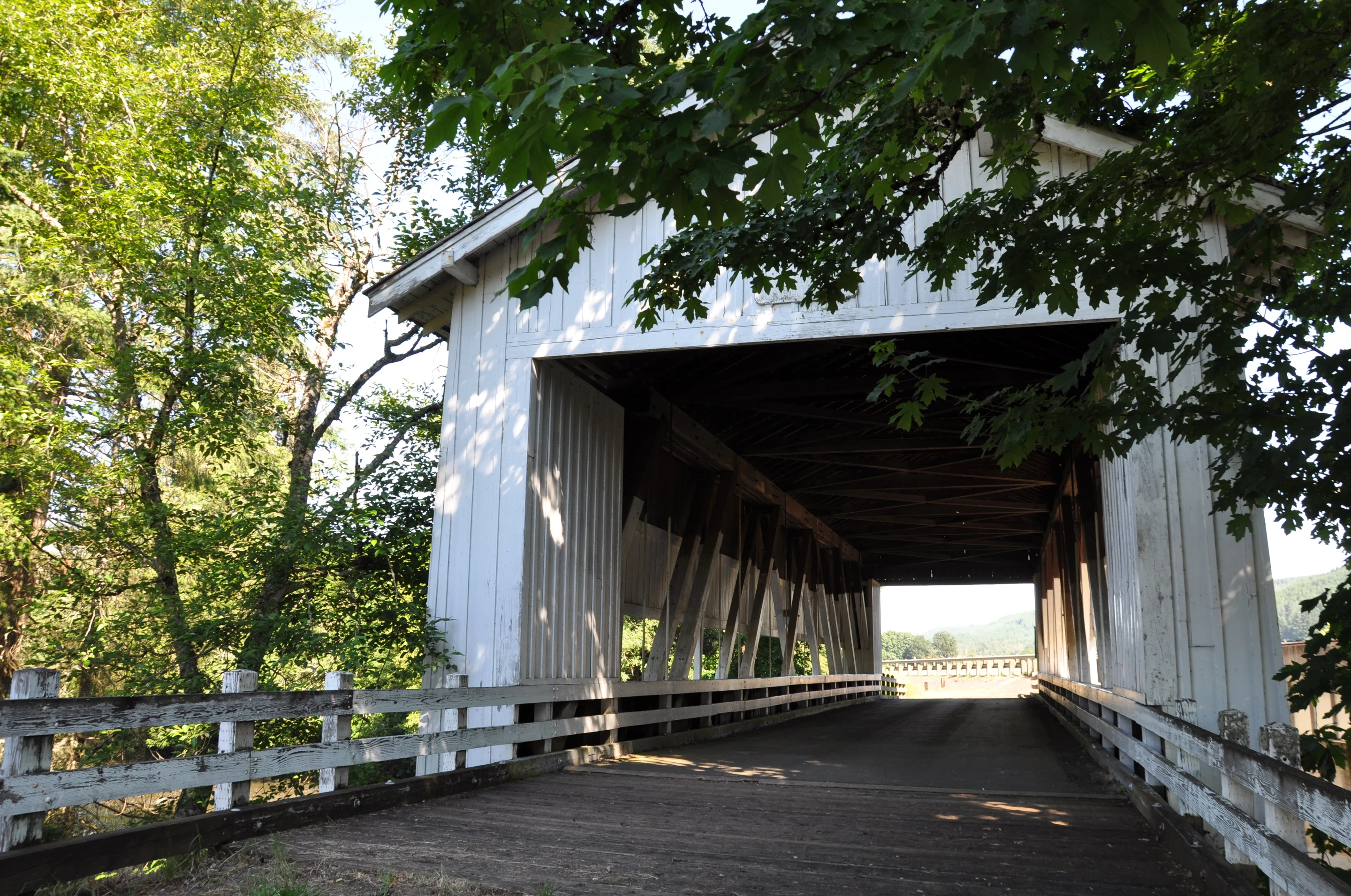Crawfordsville Bridge — upstream view