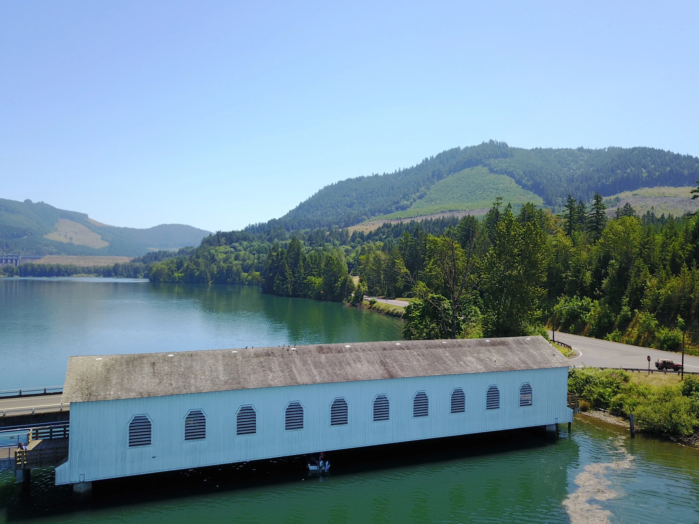 Lowell Bridge — aerial view