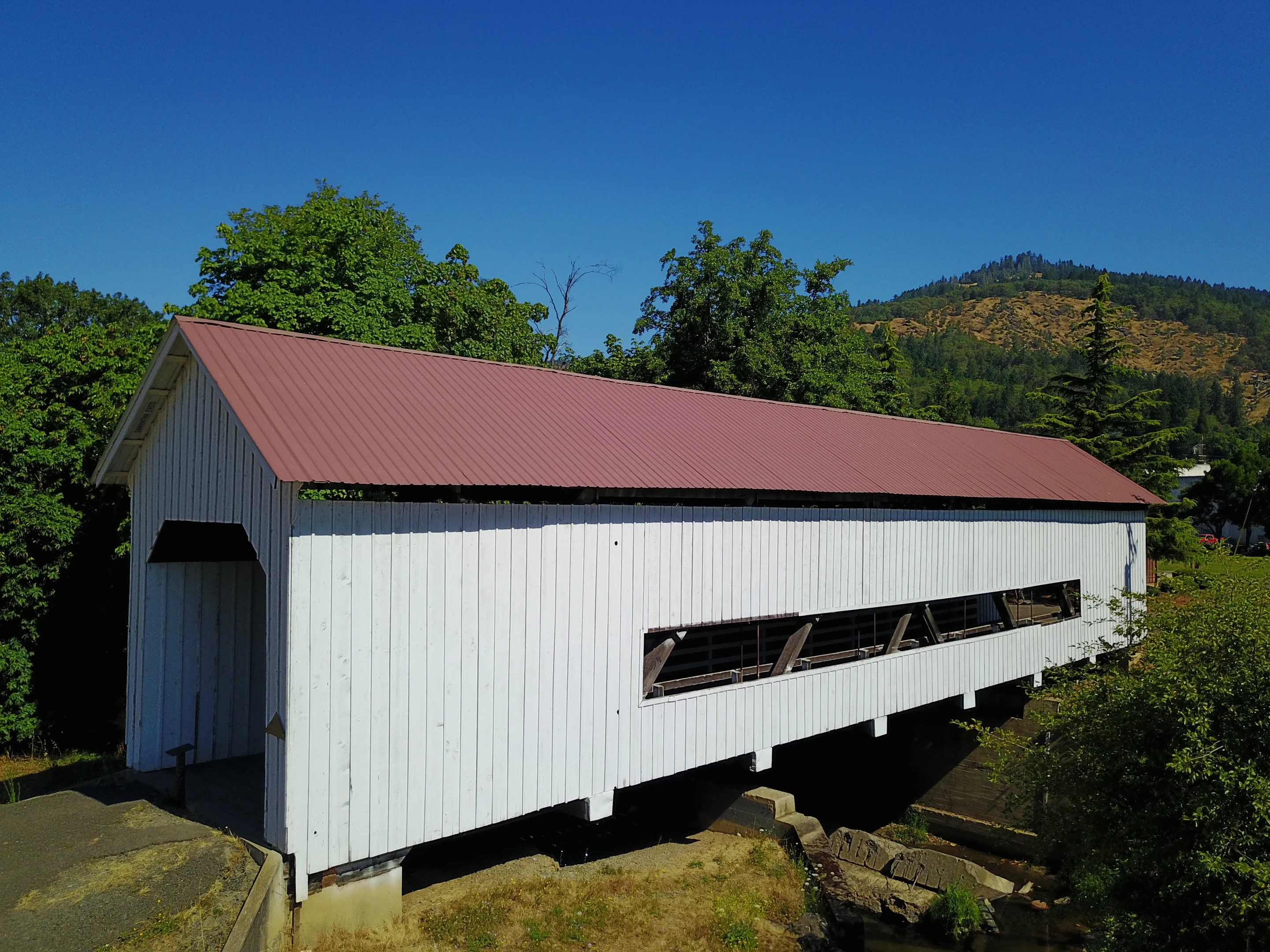 Horse Creek Bridge — aerial view