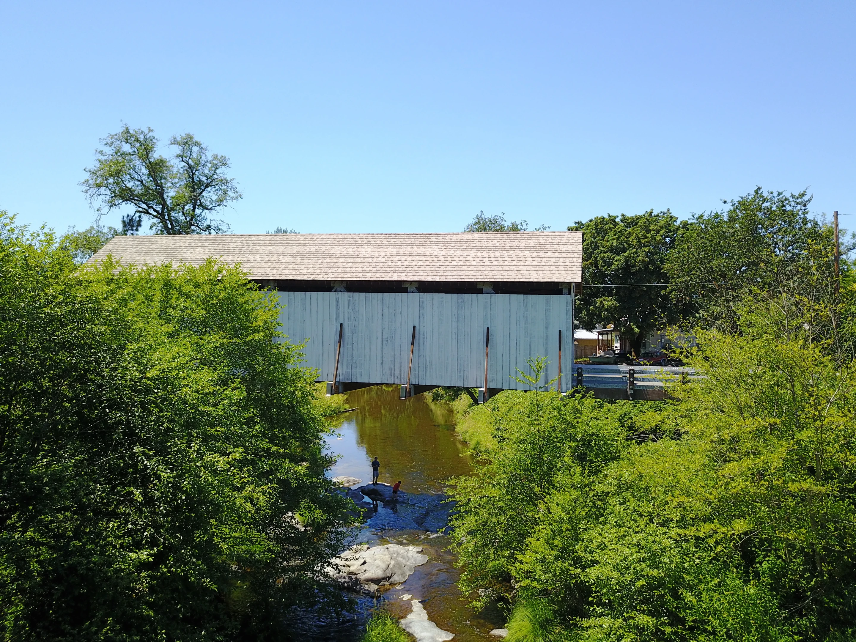 Wimer Bridge — aerial overview