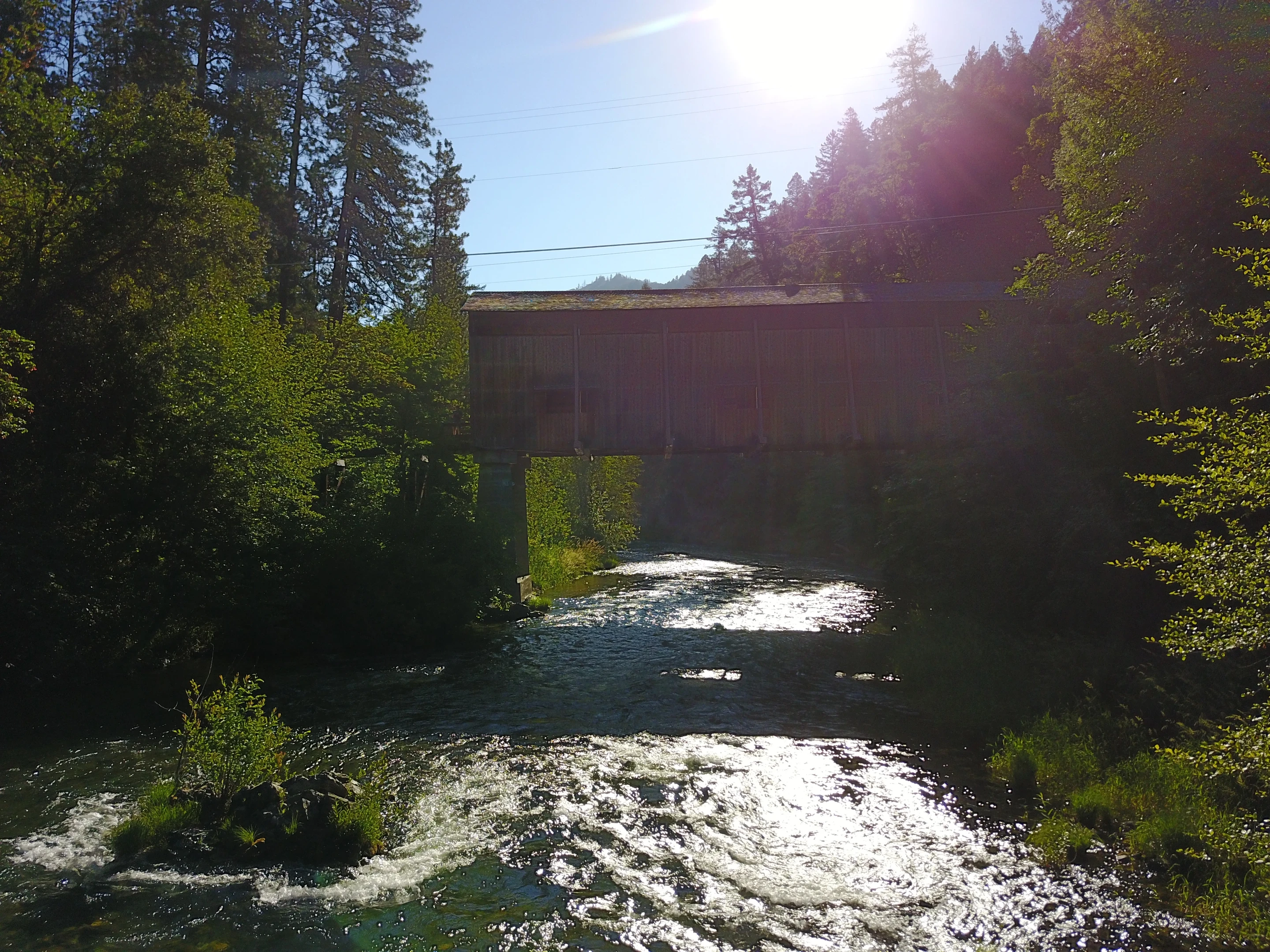 McKee Bridge — aerial approach