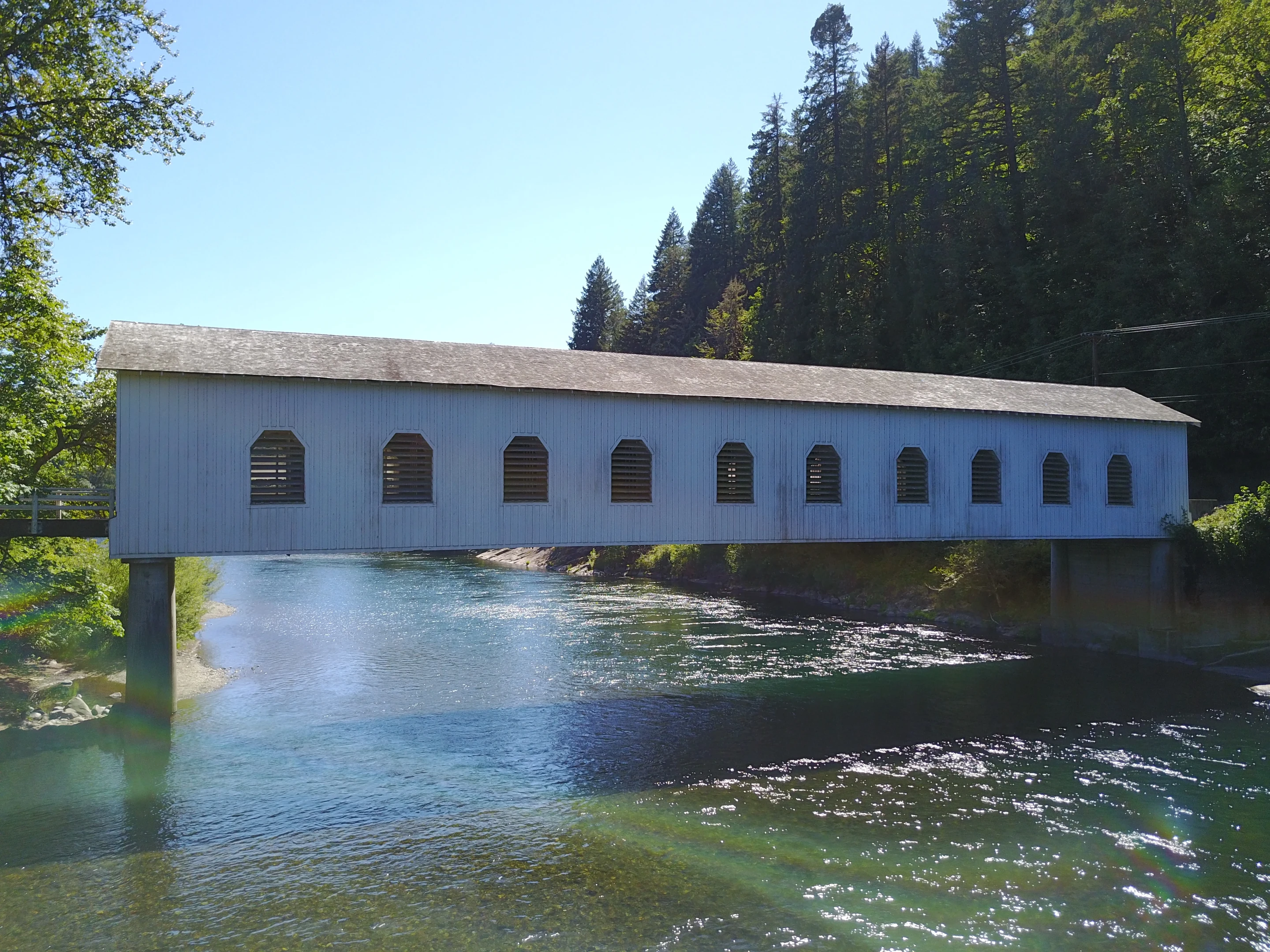 Goodpasture Bridge — aerial view