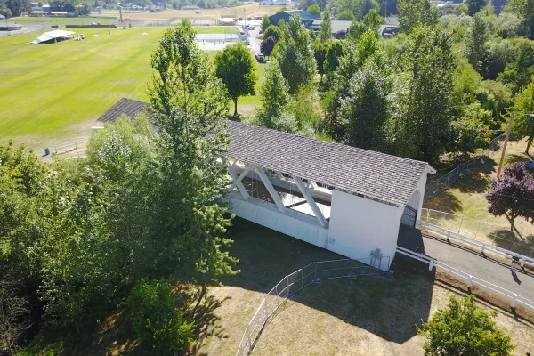 Weddle Bridge — aerial view