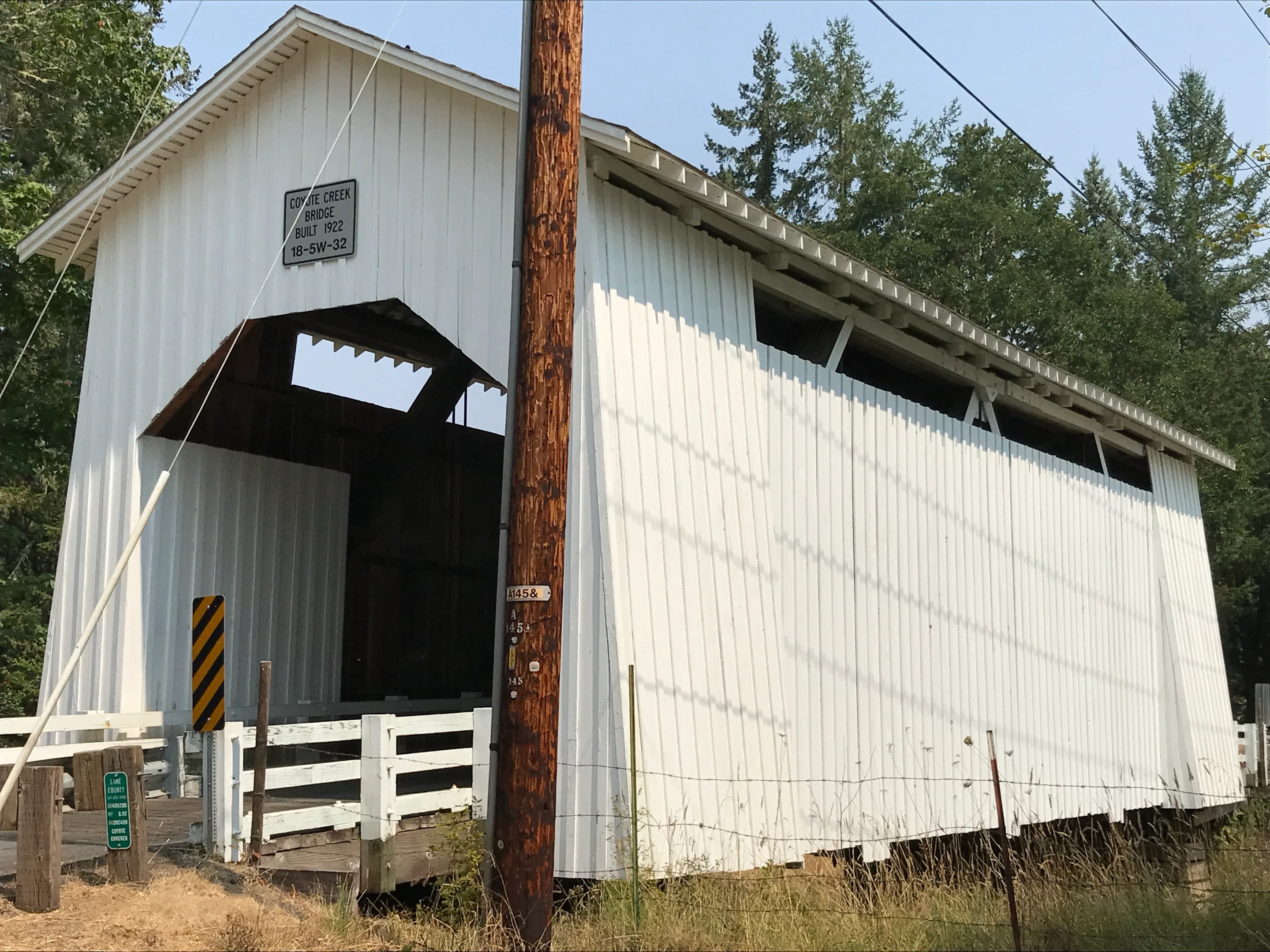 Coyote Creek Bridge — three-quarter view
