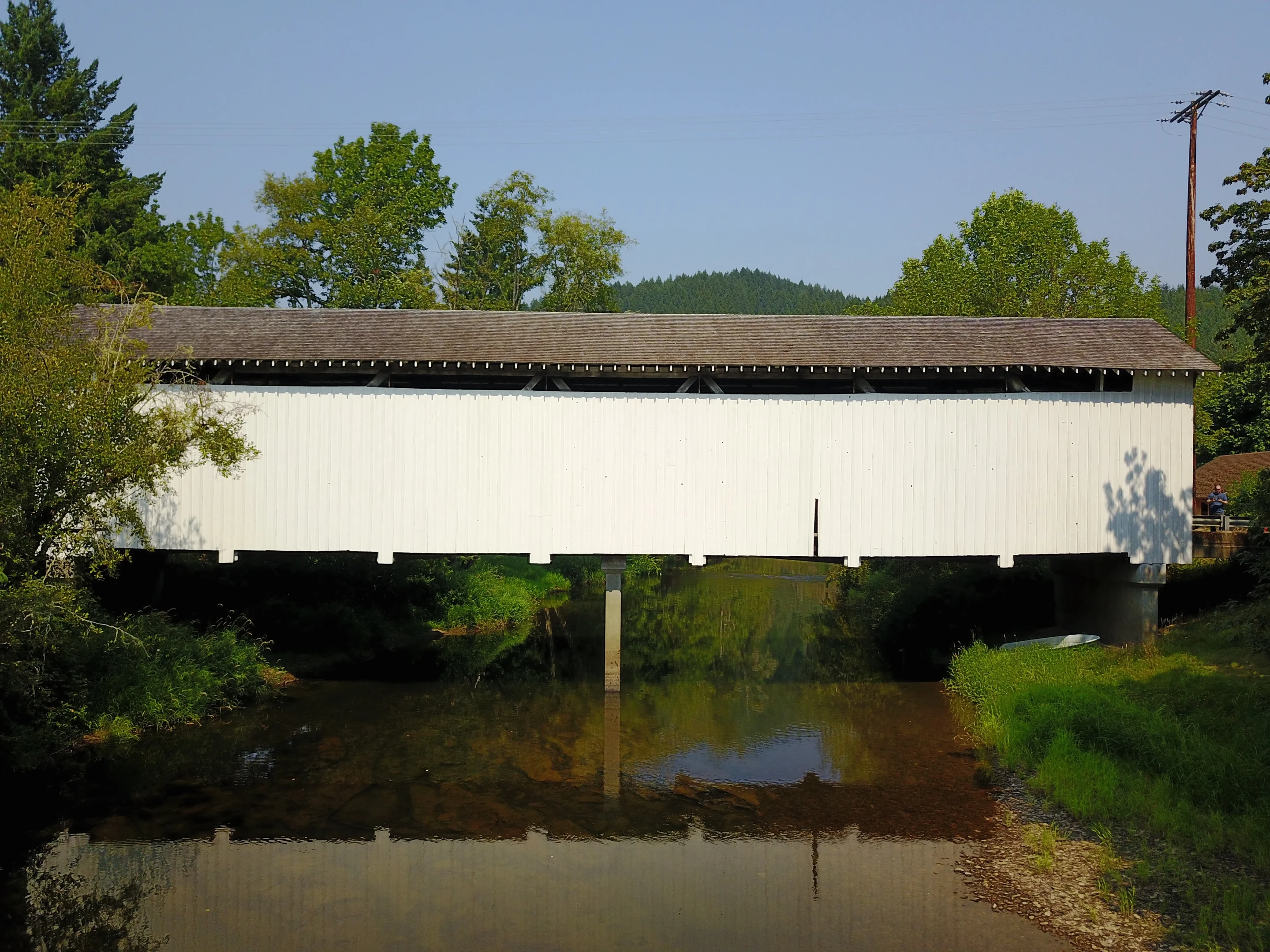 Nelson Mountain Bridge — aerial approach