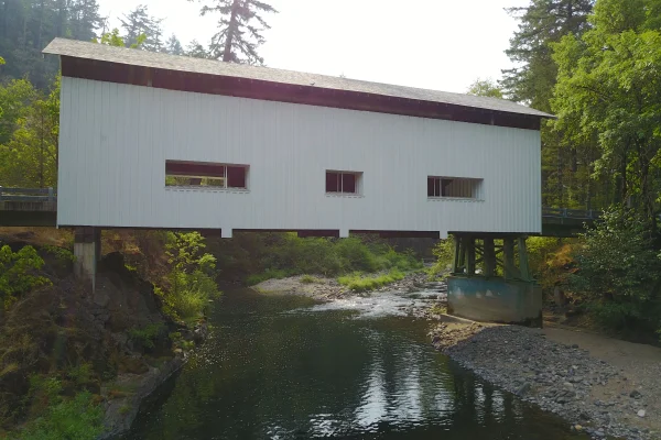 Cavitt Creek Bridge — aerial view