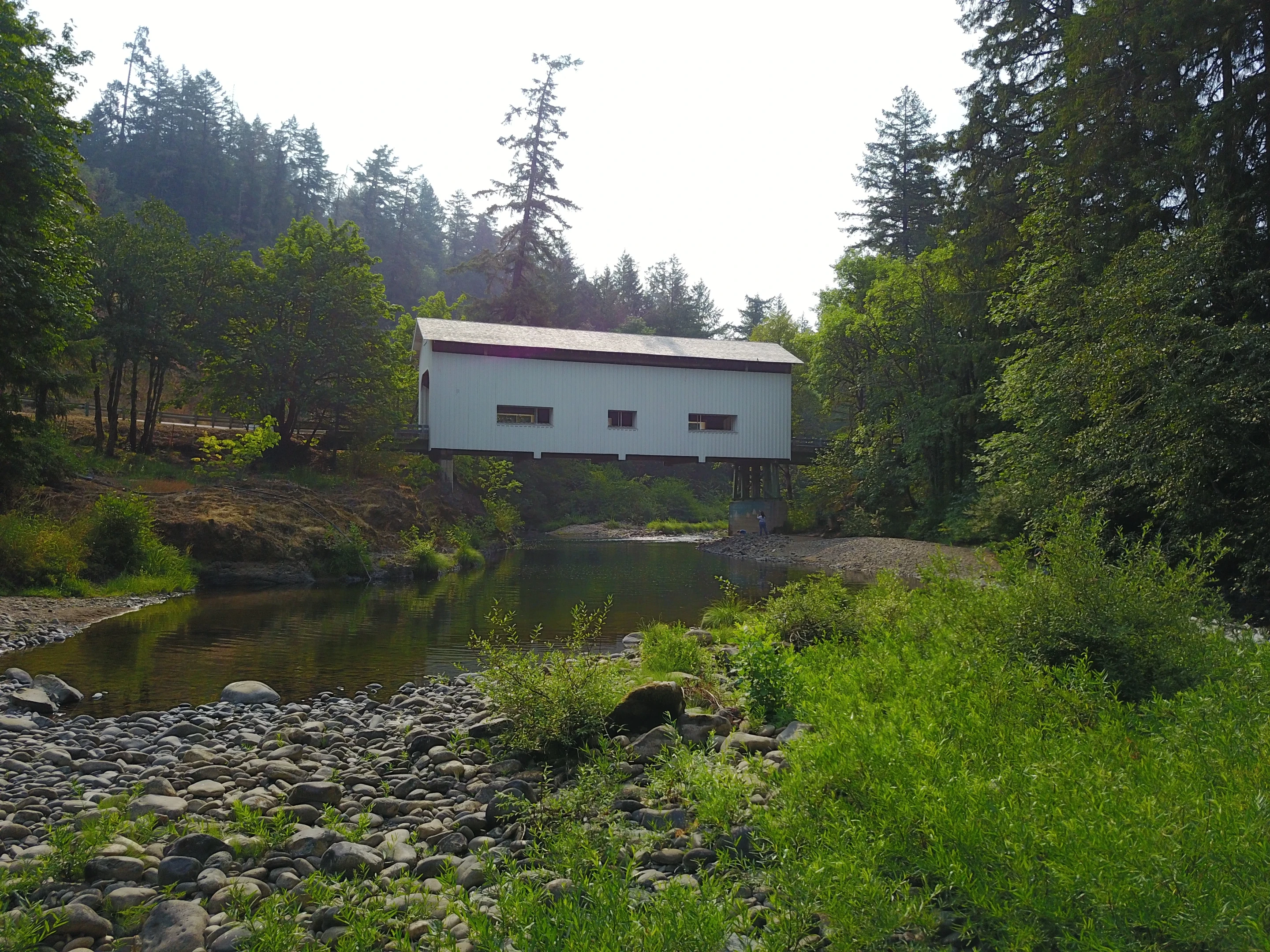Cavitt Creek Bridge — aerial approach