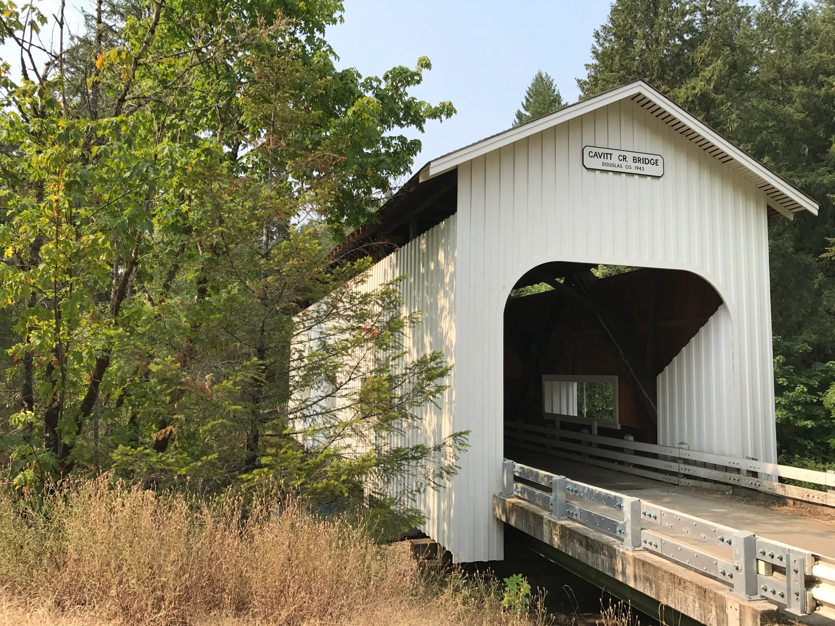 Cavitt Creek Bridge — three-quarter view