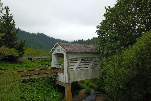 Sandy Creek Bridge — aerial view